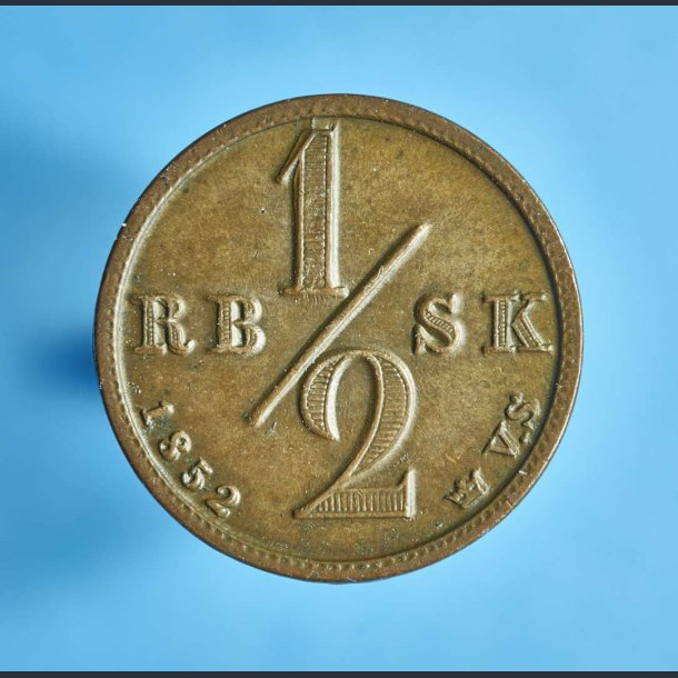 Frederik 7. &frac12; rigsbankskilling 1852 - Bedre eksemplar