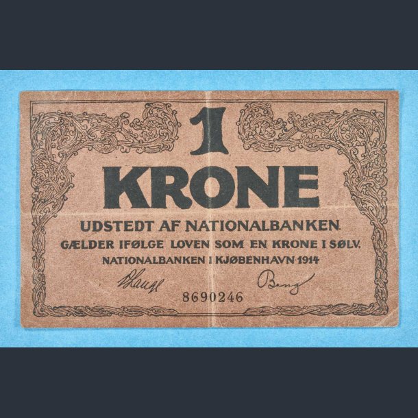 1 kr. 1914 - Falk - bedre eksemplar