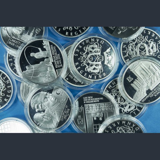 Sølvinvest 1 oz. Sølvmedaljer i 0.925 Sterlingsølv - Danske Regenter