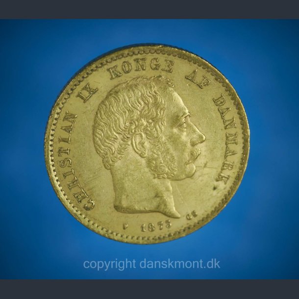 Danmark 10 kr.  guld Christian d.9. 1873-1900 