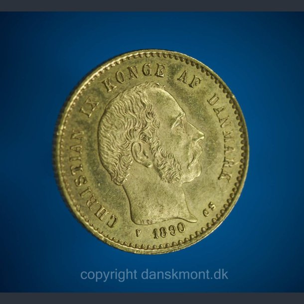 10 kr. guld Christian d.9. 1873-1900, FLOT