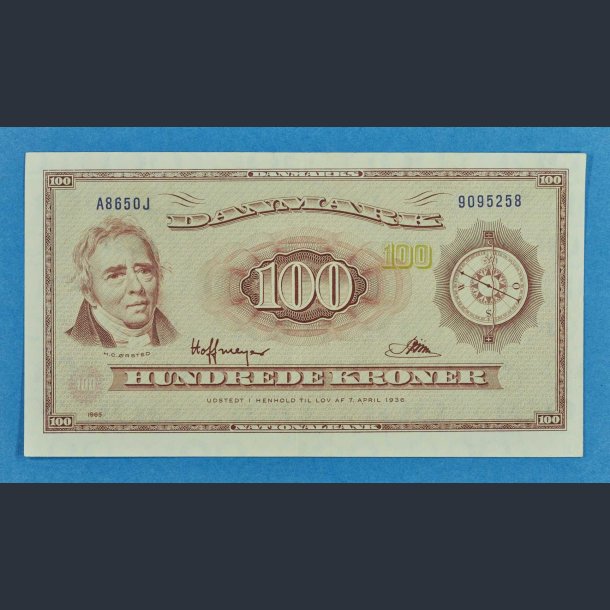 100 kr. 1965 A8 - erstatningsseddel