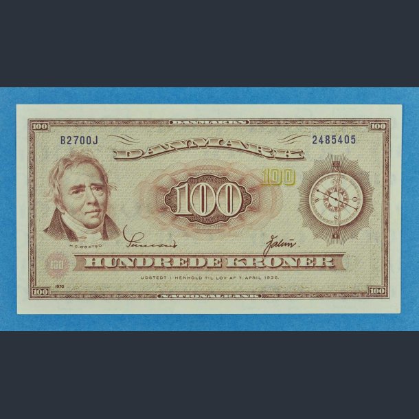 100 kr. 1970 B2 - erstatningsseddel kv. 0/01