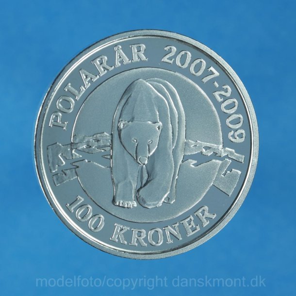 100 Kr. 2007 Polar Isbjrn - 1 oz slvmnt