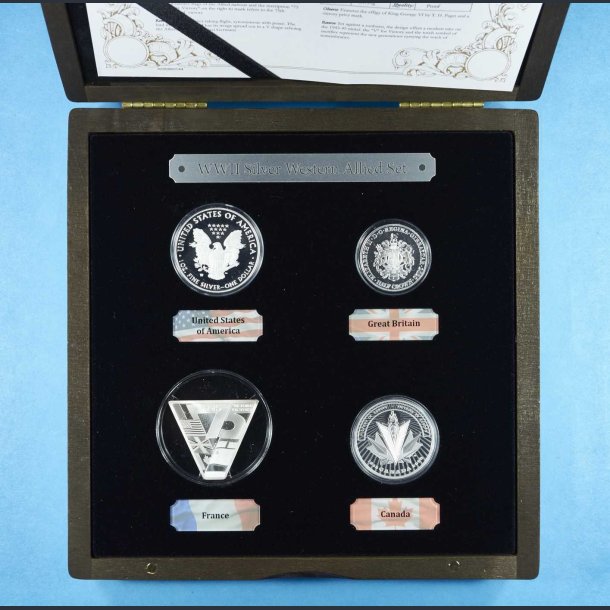 WWII Silver Western Allied Set