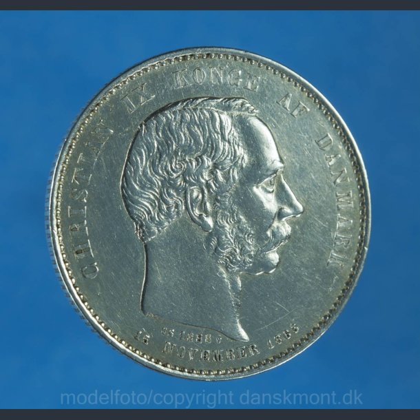 2 kr. 1888 kv. 1+/01 Renset