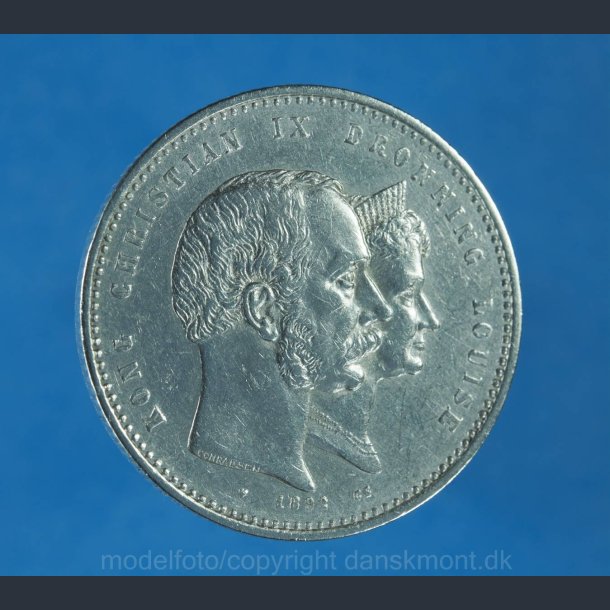 2 kr. 1892 kv. 1+/01 Renset