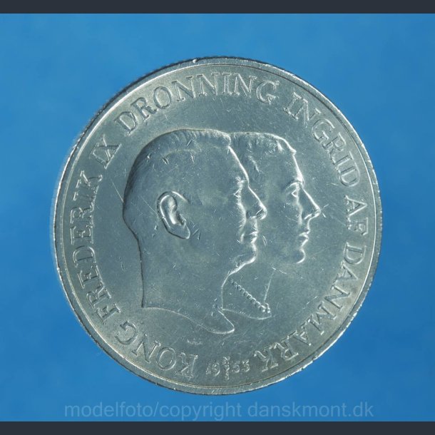 2 kr. 1953 kv. 1+/01 Renset