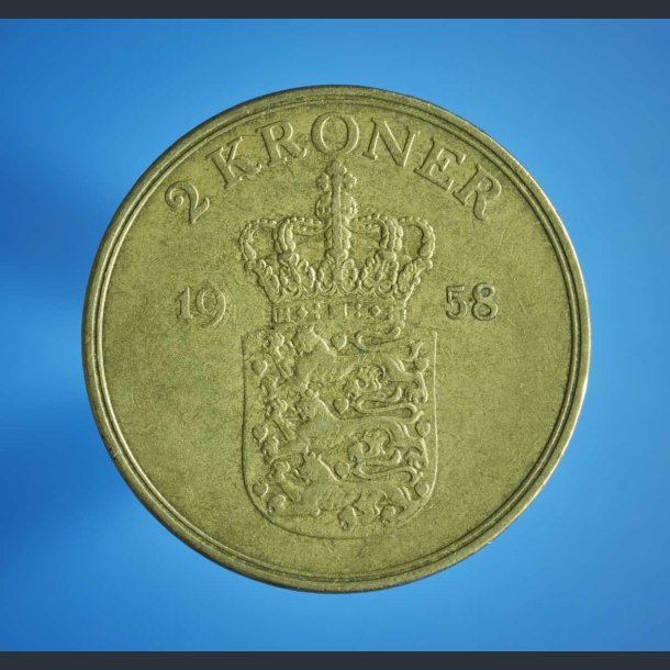 2 kr. 1958 - cirkuleret