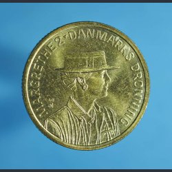 20 kr. 1990 - Margrethe II. 50 rs fdselsdag