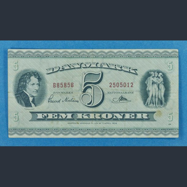 5 kr. 1952-1960 - brugt