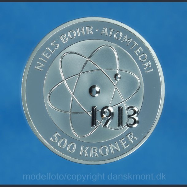 500 kr. 2013 i slv "Niels Bohr"