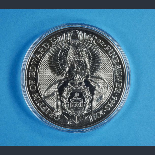 Queens Beast 2018 Griffin Of Edward III - 10 OZ Slvmnt