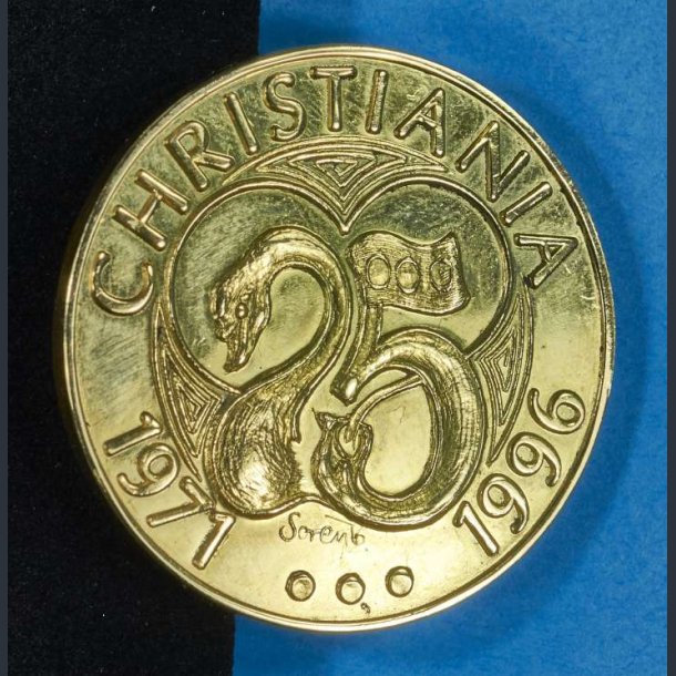 Christiania 25 rs jubilum 1996 guld - UDSOLGT - Lignende Kbes