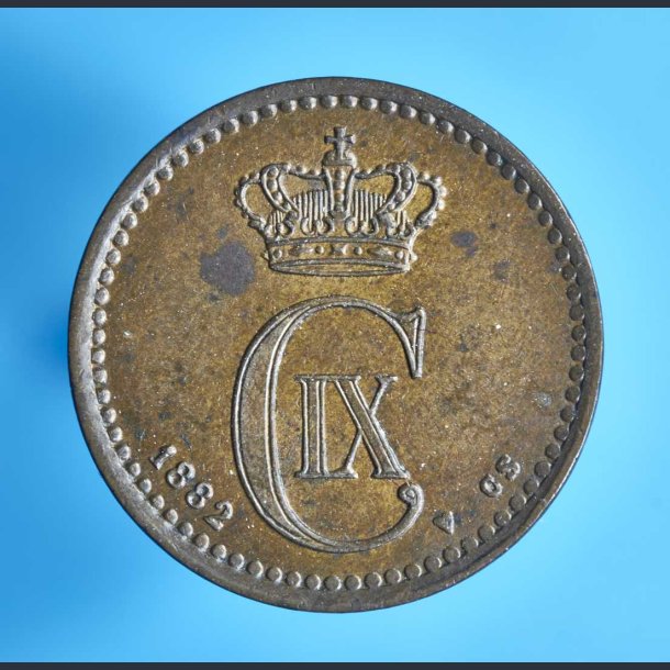 Danmark 1 re 1882 - kv.0-01 med pletter