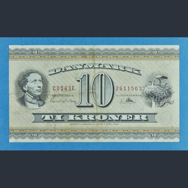 10 kr. 1954 C0 - kv.1+