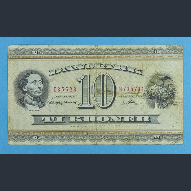 10 kr. 1954 D8 - kv.1