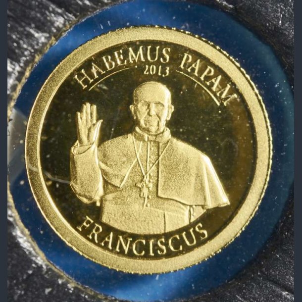 Cook Islands 1 $ 2013 guld - Pave Franciscus