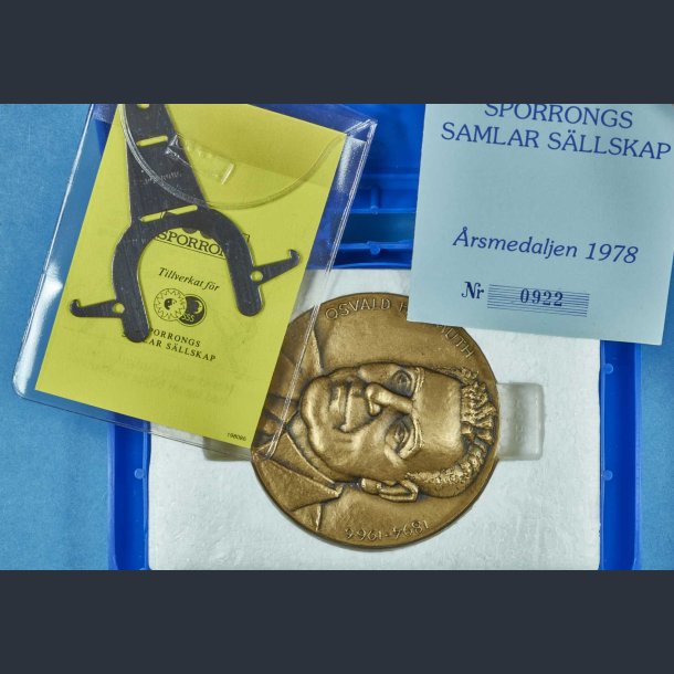 Sporrongs rsmedalje 1978 - Osvald Helmuth