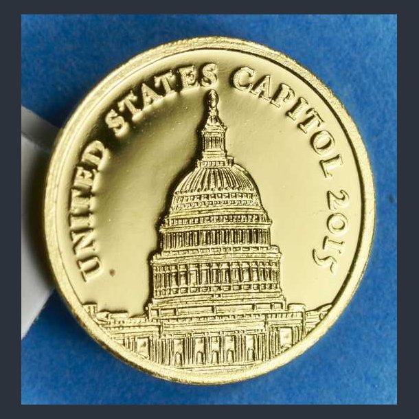 Congo 100 Francs 2015 guld - United States Capitol