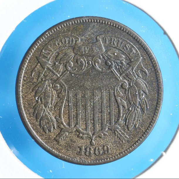 USA 2 cents 1869