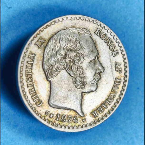 Danmark 10 re 1874  - Flot