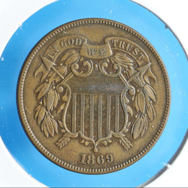 USA 2 cents 1869