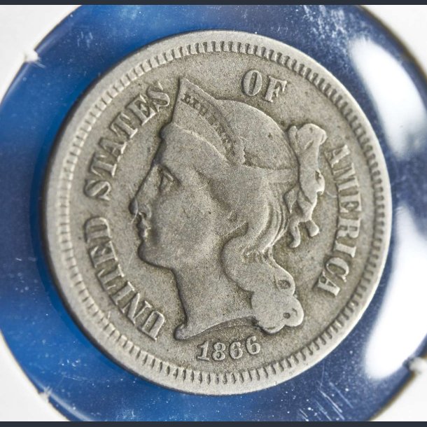 USA 3 cents 1866