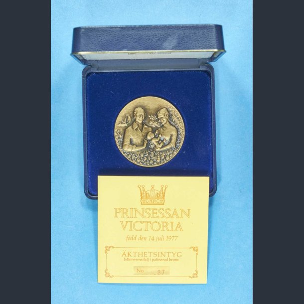 Sporrong medalje - Prinsesse Victoria fdt 14. juli 1977