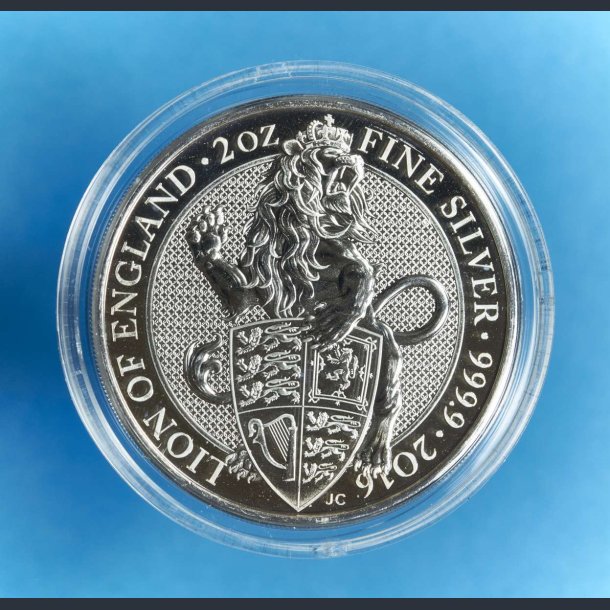 Queens Beast 2016 Lion of England - 2 OZ Slvmnt