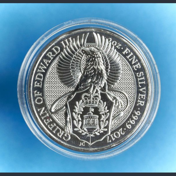 Queens Beast 2017 Griffin Of Edward III - 2 OZ Slvmnt