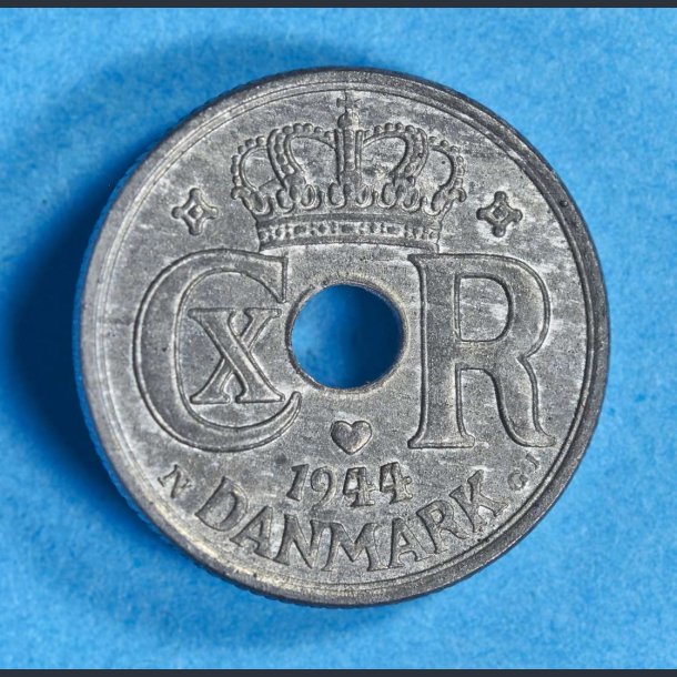 Danmark 10 re 1944 zink - kv.01