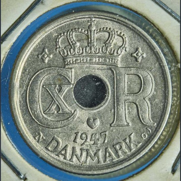 Danmark 10 re 1947 - flot stand