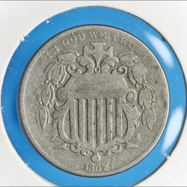 USA 5 cents 1867