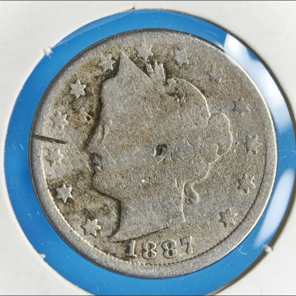 USA 5 cents 1887