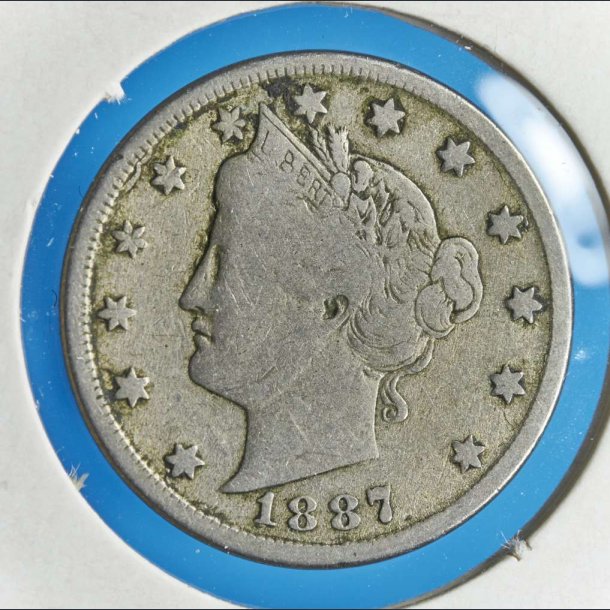 USA 5 cents 1887