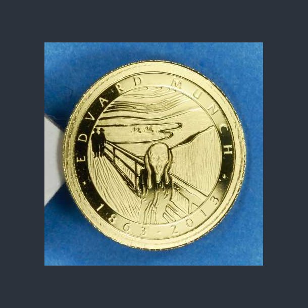 Niue Island 2 Dollars 2013 guld - Edvard Munch "Skriget"