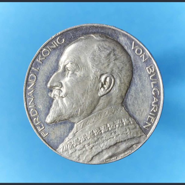 Tysk slvmedalje, Ferdinand I af Bulgarien 1871-1948, Kat. Zetzmann - 3029 