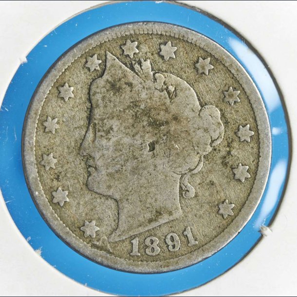 USA 5 cents 1891