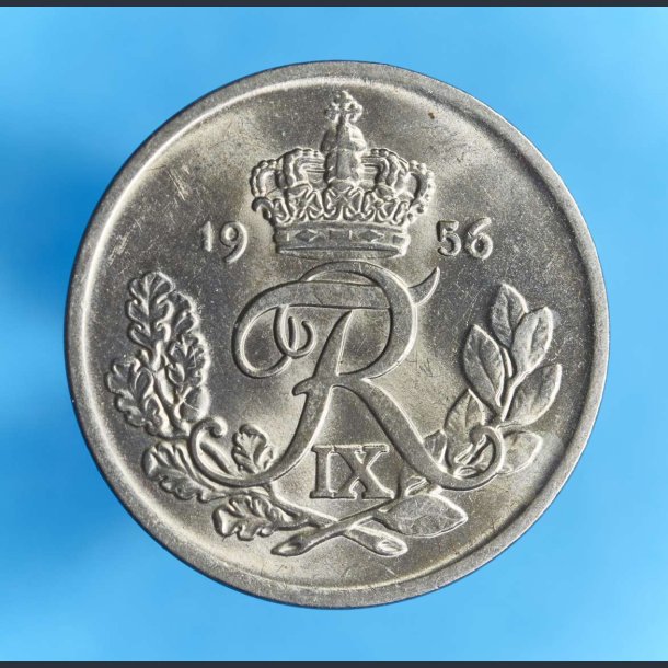 Danmark 25 re 1956 - Smuk mnt