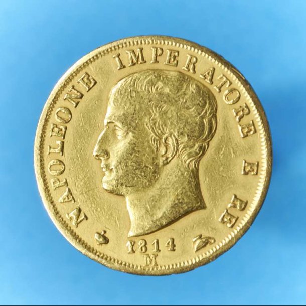 Italien 40 Lire 1814 guld - Napoleon Bonaparte