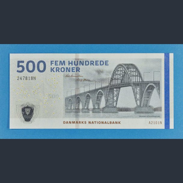 Danmark 500 kr. 2010 A2 kv.0 / unc - Nils Bernstein