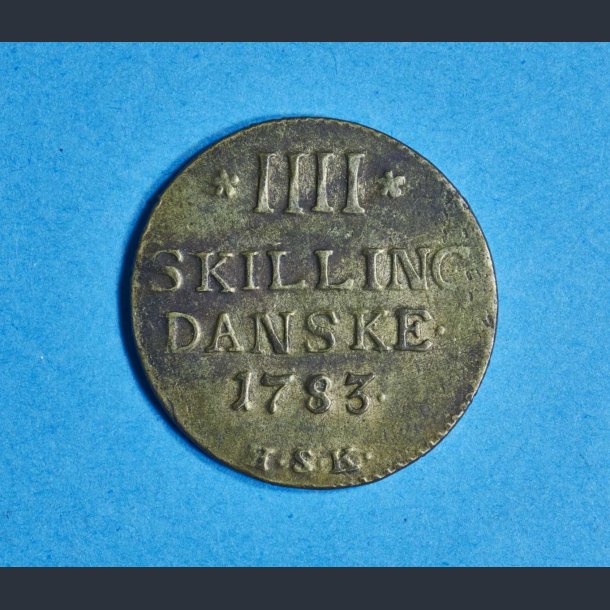 Danmark 4 Skilling 1783 - Christian VII