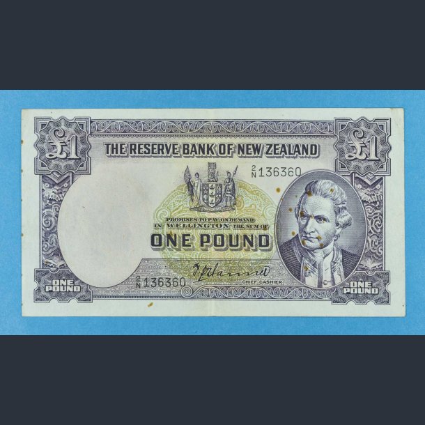 New Zealand One Pound  1940-1955 - kv.1+