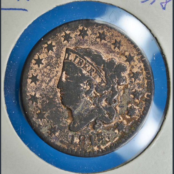 USA 1 cent 1817 - 15 stars