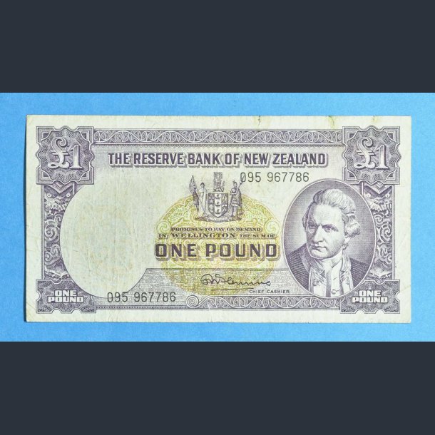 New Zealand One Pound 1956-1967 - kv.1