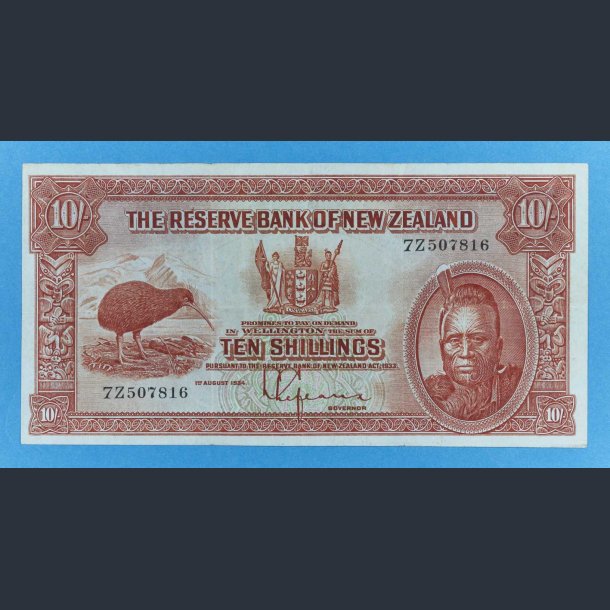 New Zealand 10 Shillings 1934 - kv.1+/ VF - 7Z 507816