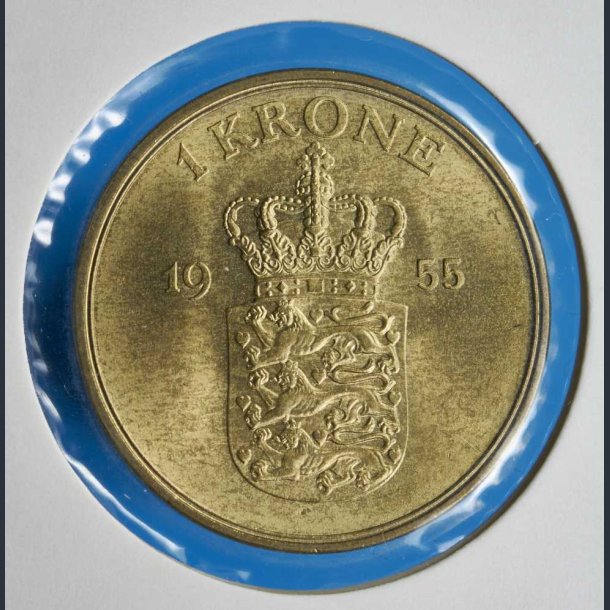 Danmark 1 kr. 1955 - flot