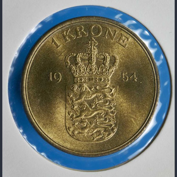 Danmark 1 kr. 1954 - flot