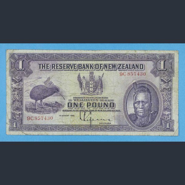 New Zealand One Pound 1934 - kv.1 / VG